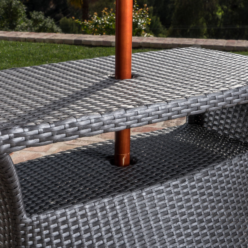 Berkeley - Chaise Lounge Side Table - R&R Furniture Gallery (Fountain Valley, CA)