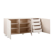Tori Motif - Buffet - Taupe - R&R Furniture Gallery (Fountain Valley, CA)