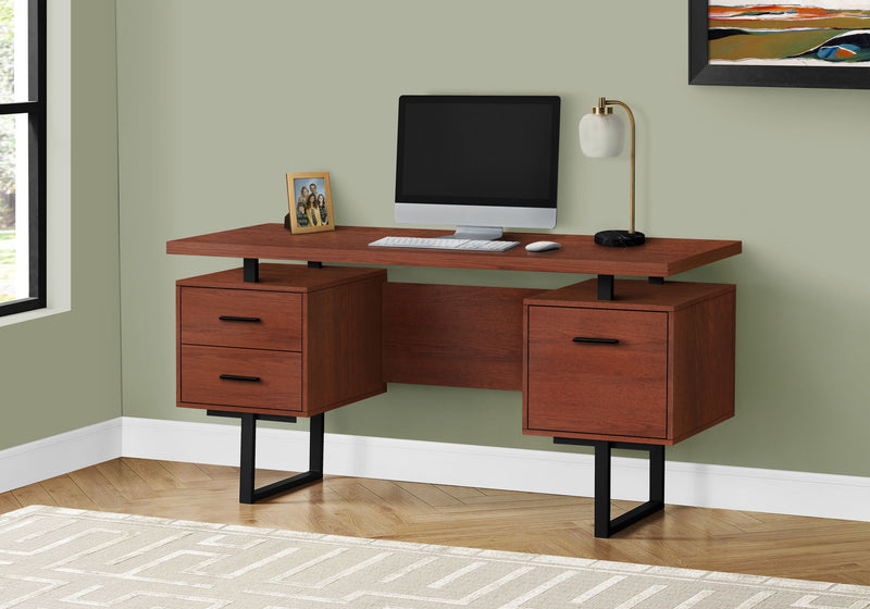 Computer Desk For Home Office, Laptop, Left, Right Set - Up, Storage Drawers, Contemporary & Modern - R&R Furniture Gallery (Fountain Valley, CA)