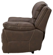 Dunleith - Zero Wall Recliner w/PWR HDRST - Chocolate - R&R Furniture Gallery (Fountain Valley, CA)