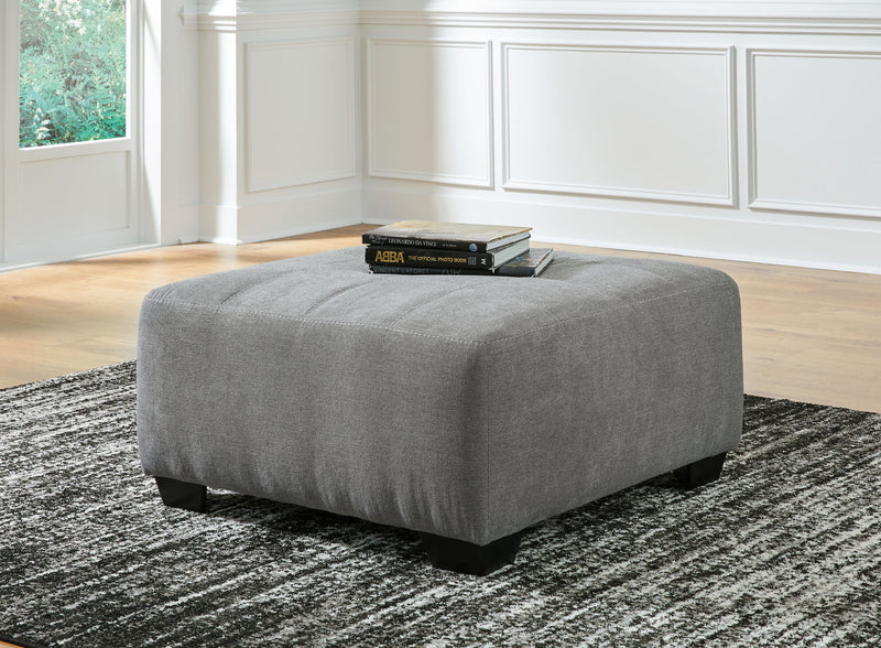 Birkdale Court - Oversized Accent Ottoman - Gray - R&R Furniture Gallery (Fountain Valley, CA)