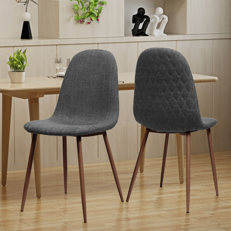 Elegant Dining Chair Set With Fabric - R&R Furniture Gallery (Fountain Valley, CA)