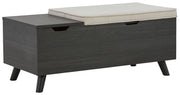 Yarlow - Storage Bench - Dark Gray - R&R Furniture Gallery (Fountain Valley, CA)