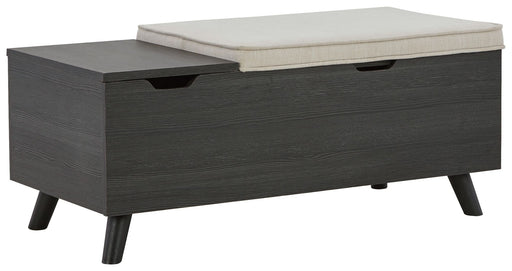 Yarlow - Storage Bench - Dark Gray - R&R Furniture Gallery (Fountain Valley, CA)