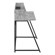 Computer Desk For Home Office, Laptop, Storage Shelves, Marble Look Contemporary & Modern - R&R Furniture Gallery (Fountain Valley, CA)