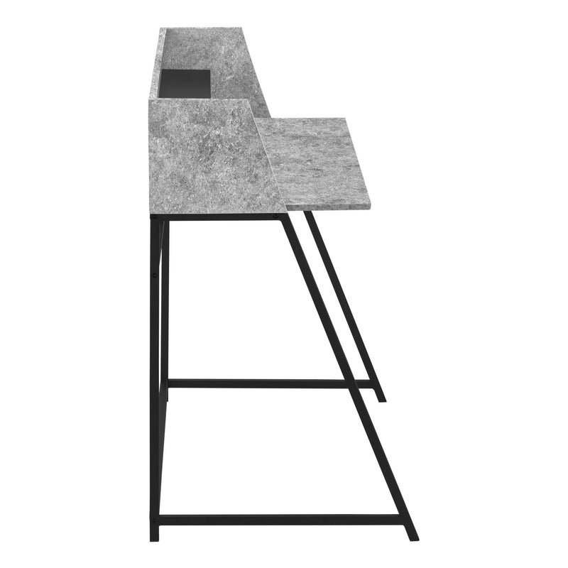 Computer Desk For Home Office, Laptop, Storage Shelves, Marble Look Contemporary & Modern - R&R Furniture Gallery (Fountain Valley, CA)