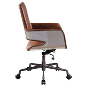 Kamau - Office Chair - Vintage Cocoa Top Grain Leather - R&R Furniture Gallery (Fountain Valley, CA)