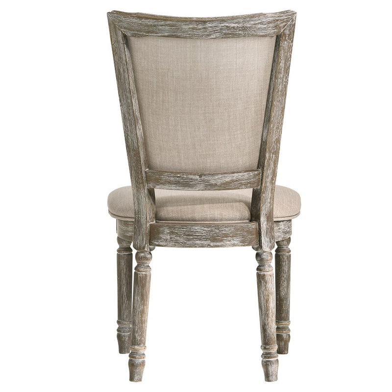 Gabrian - Fabric Side Chair (Set of 2) - Two-Tone Beige & Reclaimed Gray - R&R Furniture Gallery (Fountain Valley, CA)