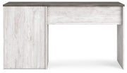 Shawburn - Home Office Desk - White / Dark Charcoal Gray - R&R Furniture Gallery (Fountain Valley, CA)