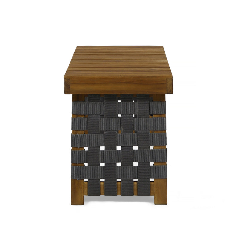 Outdoor Wooden Foldable Side Table - Teak - R&R Furniture Gallery (Fountain Valley, CA)