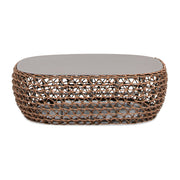 Willow - Oval Woven Patio Coffee Table, Wicker Frame - R&R Furniture Gallery (Fountain Valley, CA)