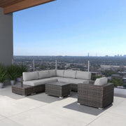 Stylish Entertainment Sectional Set, Outdoor Living - R&R Furniture Gallery (Fountain Valley, CA)