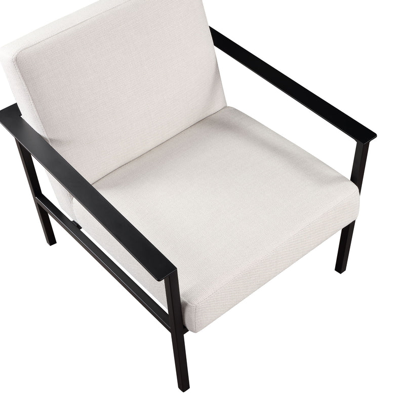 Millie - Stationary Accent Chair - Off White - R&R Furniture Gallery (Fountain Valley, CA)