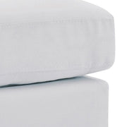 Upholstered casual ottoman by Glory Furniture with a plush fabric surface, ideal for stylish living room or lounge spaces.
