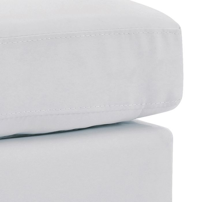 Upholstered casual ottoman by Glory Furniture with a plush fabric surface, ideal for stylish living room or lounge spaces.