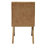 Zoey - Side Chair (Set of 2) - Chocolate Chenille & Oak - R&R Furniture Gallery (Fountain Valley, CA)
