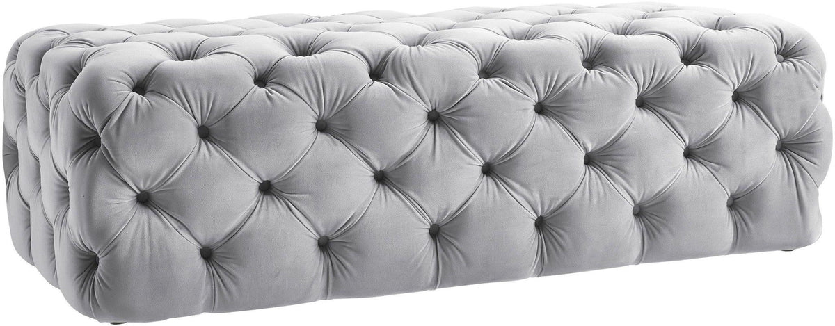 Kaylee - Velvet Ottoman - R&R Furniture Gallery (Fountain Valley, CA)