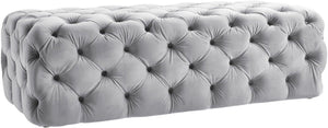 Kaylee - Velvet Ottoman - R&R Furniture Gallery (Fountain Valley, CA)