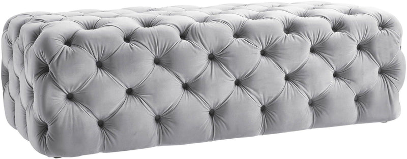 Kaylee - Velvet Ottoman - R&R Furniture Gallery (Fountain Valley, CA)