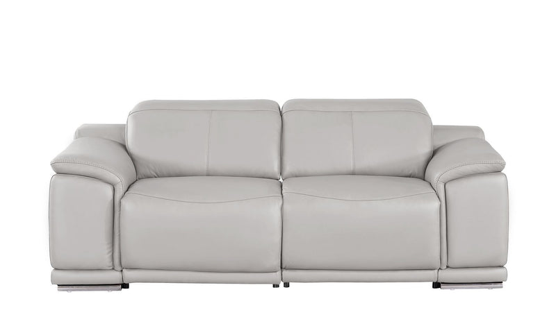 2679 - Genuine Leather Loveseat With Dual Power Recliners