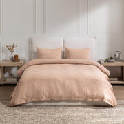 Jayson - Linen Cashmere Duvet King Set - Clay - R&R Furniture Gallery (Fountain Valley, CA)