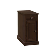 8th Street accent end table with storage drawer in espresso finish, versatile design for living room or bedroom use.