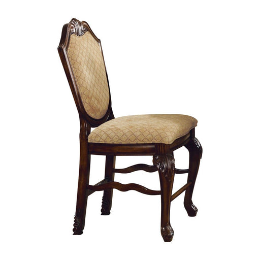 Chateau De Ville - Counter Height Chair (Set of 2) - Fabric & Espresso - R&R Furniture Gallery (Fountain Valley, CA)