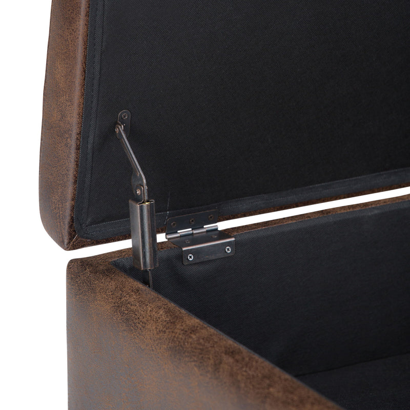 Owen - Upholstered Rectangular Storage Ottoman - R&R Furniture Gallery (Fountain Valley, CA)