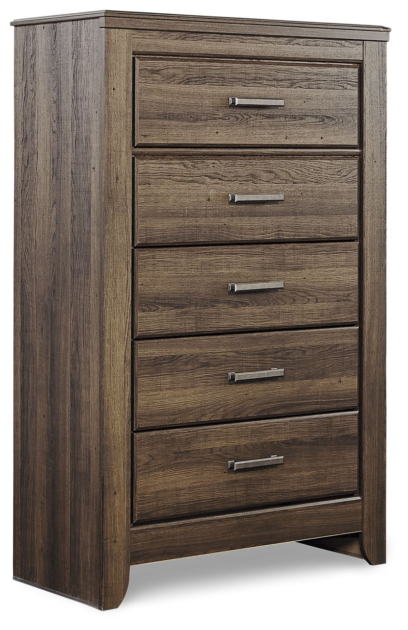 Juararo - Five Drawer Chest - Dark Brown - R&R Furniture Gallery (Fountain Valley, CA)