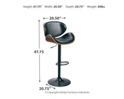 Bellatier - Adjustable Height Barstool - R&R Furniture Gallery (Fountain Valley, CA)