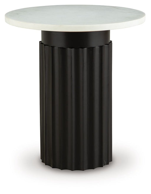 Wainstone - Accent Table - Black / White - R&R Furniture Gallery (Fountain Valley, CA)