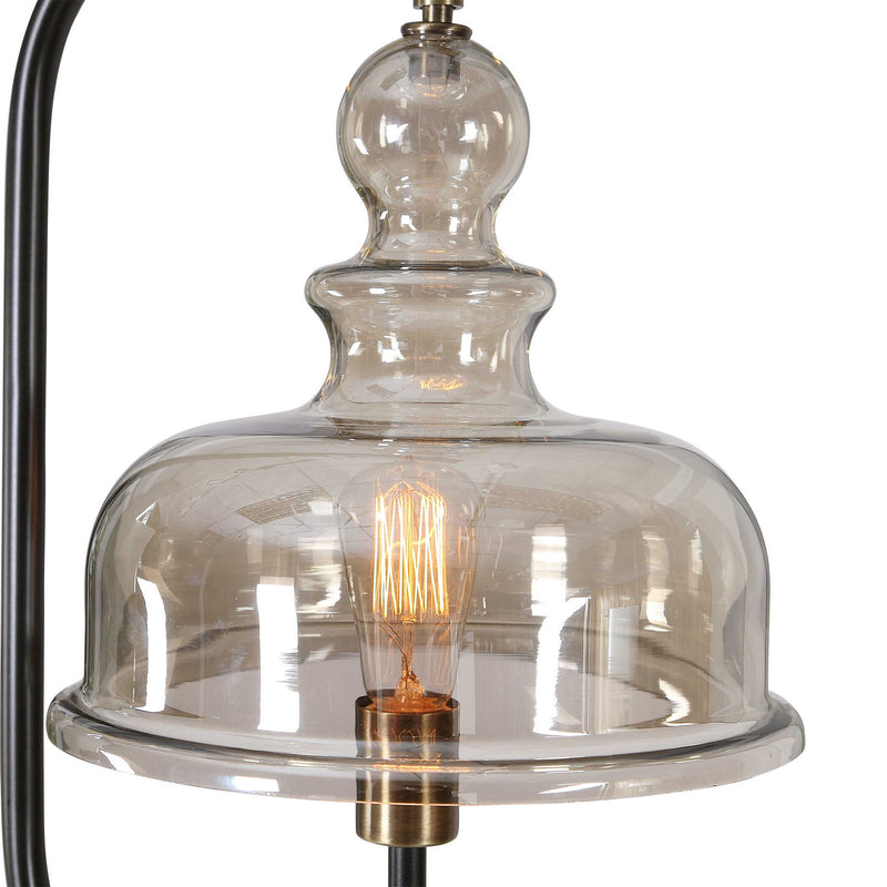 Elieser - Industrial Floor Lamp - Light Brown