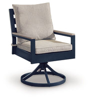 East Beach - Swivel Chair With Cushion (Set of 2) - Blue - R&R Furniture Gallery (Fountain Valley, CA)