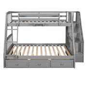 Bunk Bed With Drawers, Ladder And Storage Staircase - R&R Furniture Gallery (Fountain Valley, CA)