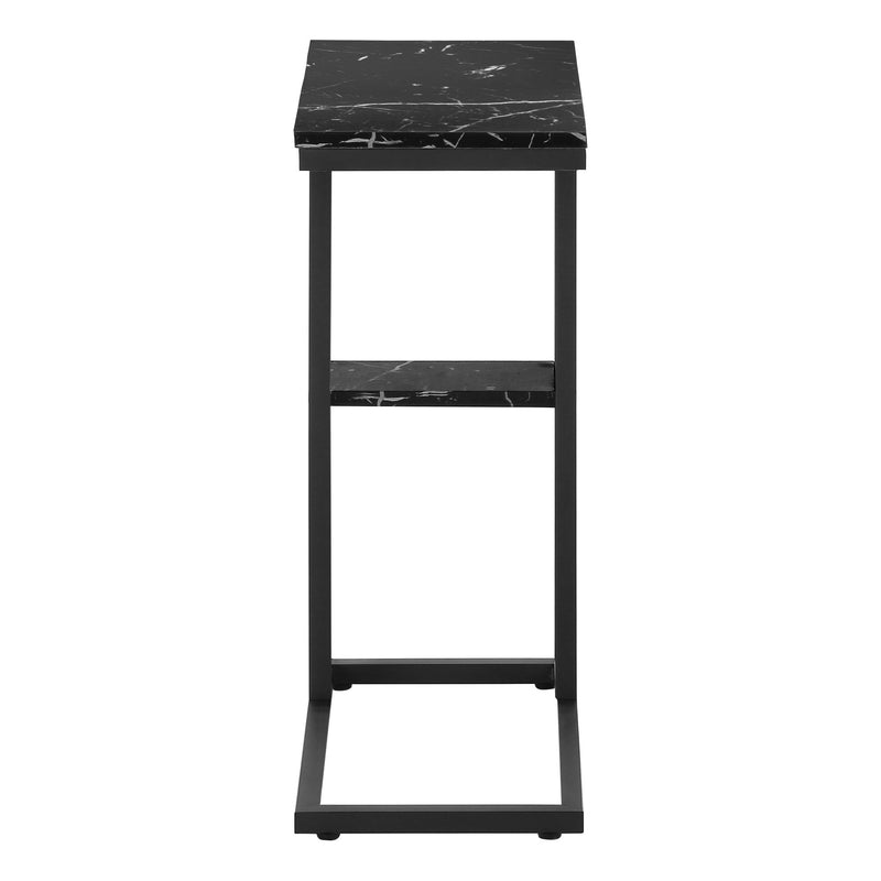 Accent Table, C - Shaped, Marble Look Contemporary & Modern Convenient Design - R&R Furniture Gallery (Fountain Valley, CA)