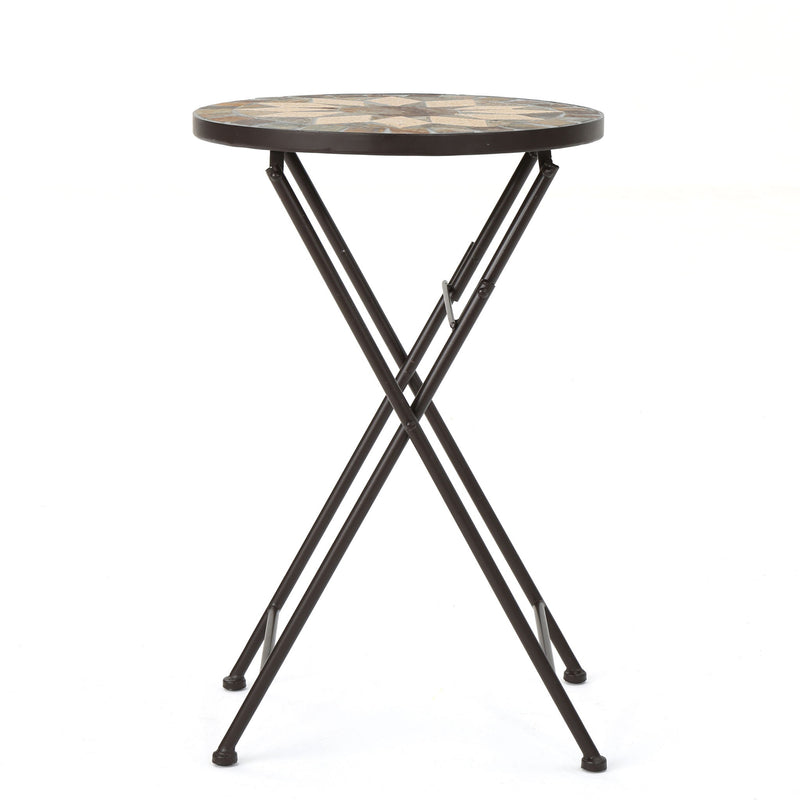 Silvester - End Table - Beige / Black - R&R Furniture Gallery (Fountain Valley, CA)