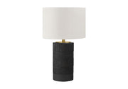 Table Lamp, Lighting, Resin, Contemporary - Black / Cream - R&R Furniture Gallery (Fountain Valley, CA)