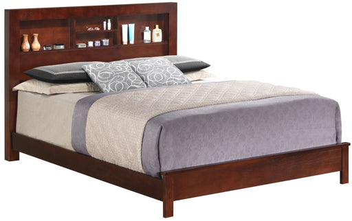 Stylish storage bed with a transitional design by Glory Furniture, showcasing a modern bed frame with built-in storage drawers.