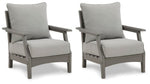 Visola - Lounge Chair With Cushion (Set of 2) - Gray