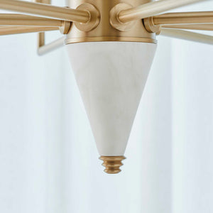 Gathering - 8 Light Chandelier - Brass