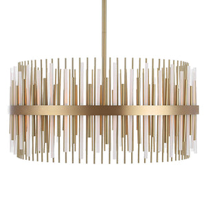 Magic Wand - 8 Light Pendant - Brass