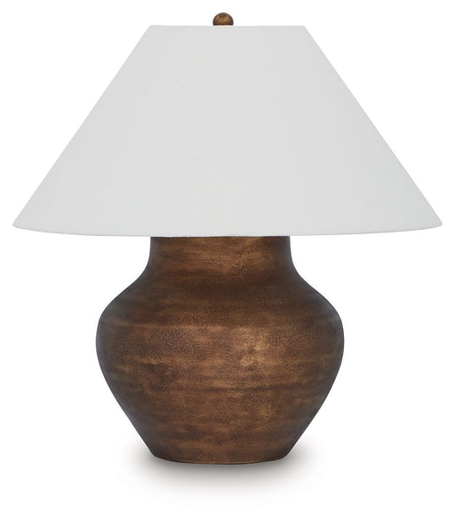 Whitham - Metal Table Lamp - Antique Copper Finish - R&R Furniture Gallery (Fountain Valley, CA)