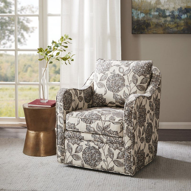 Wide Seat Arm Chair With 360 Degree Rotation - R&R Furniture Gallery (Fountain Valley, CA)