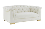 Farah - Velvet Loveseat - R&R Furniture Gallery (Fountain Valley, CA)