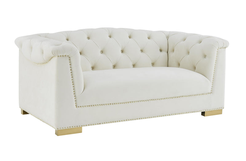 Farah - Velvet Loveseat - R&R Furniture Gallery (Fountain Valley, CA)