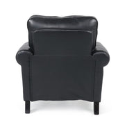 Contemporary Club Chair With Nailhead Trim And Rolled Armrests - R&R Furniture Gallery (Fountain Valley, CA)