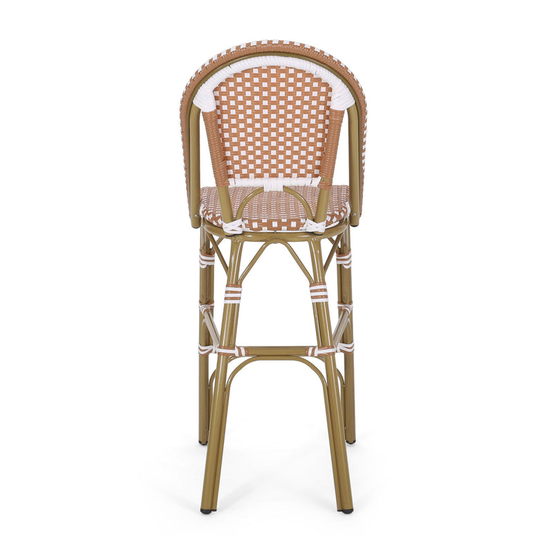 Outdoor Pe Rattan French Barstool Set - R&R Furniture Gallery (Fountain Valley, CA)