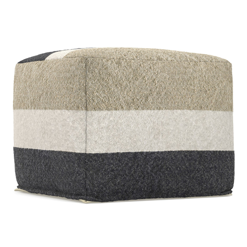 Clay - Square Pouf, Upholstered - R&R Furniture Gallery (Fountain Valley, CA)