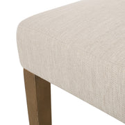 Contemporary Noble House dining chair with upholstered seat and tapered wooden legs, part of a stylish chair set.