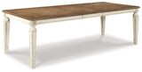 Realyn - Rectangular Dining Room Extension Table - Chipped White - R&R Furniture Gallery (Fountain Valley, CA)